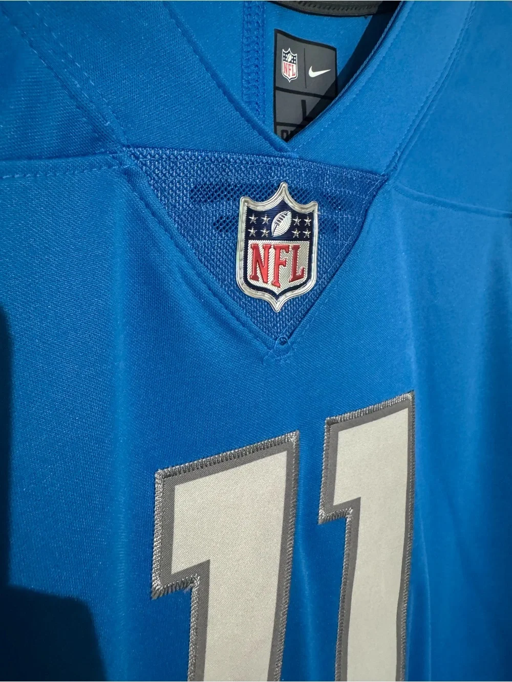 NFL Nike Detroit Lions  Jones Jr #11 Blue Football Jersey
